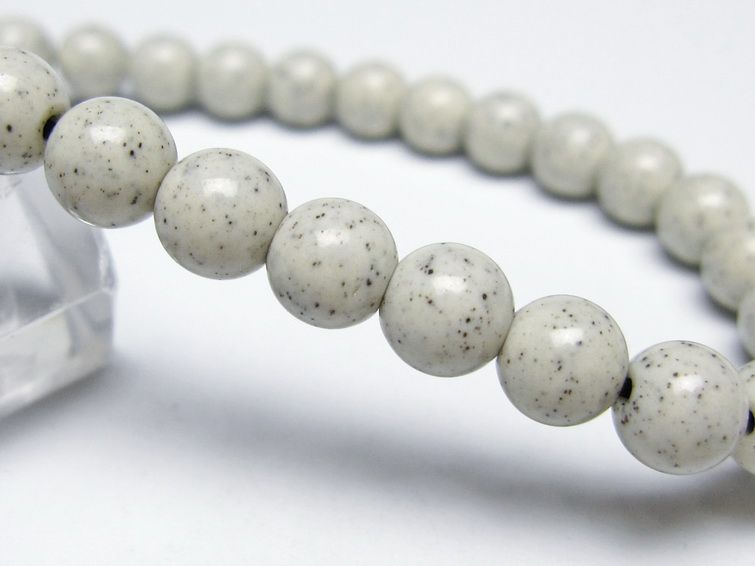 北投石 ブレスレット 6mm 一点物 メール便可 111-50346 【sold out】