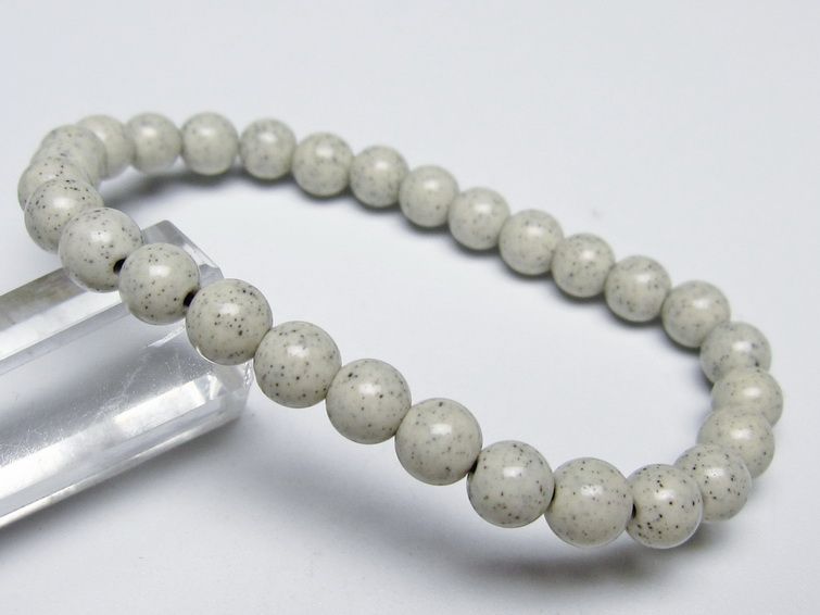 北投石 ブレスレット 6mm 一点物 メール便可 111-50348