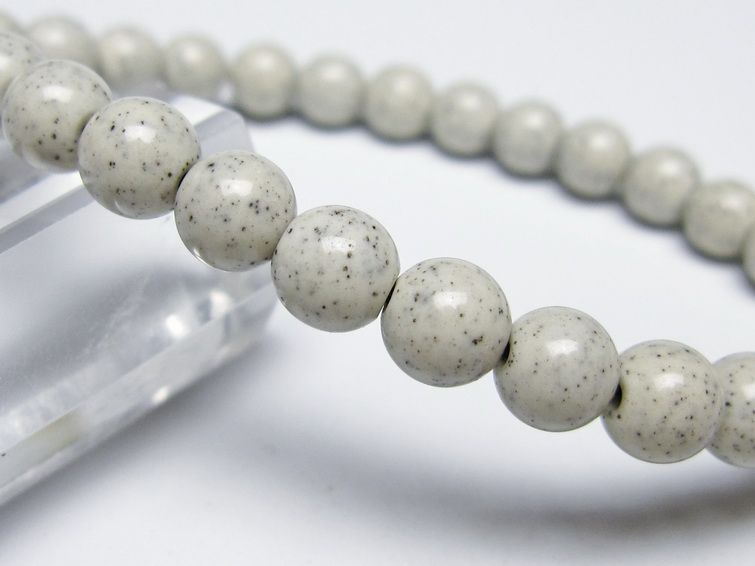 北投石 ブレスレット 6mm 一点物 メール便可 111-50351 [sold out]
