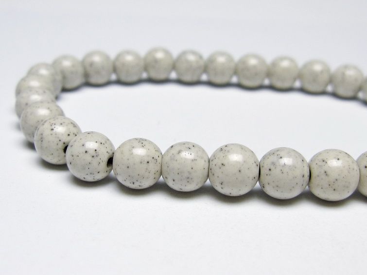北投石 ブレスレット 6mm 一点物 メール便可 111-50353