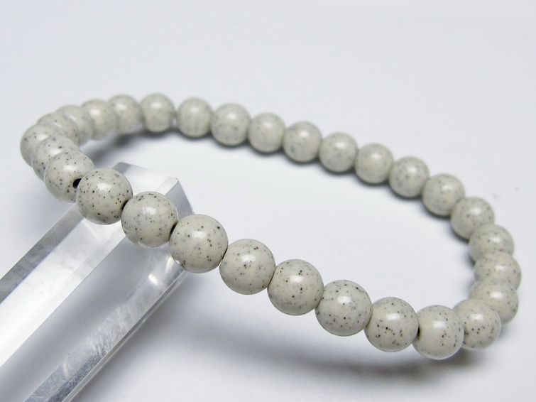 北投石 ブレスレット 6mm 一点物 メール便可 111-50354