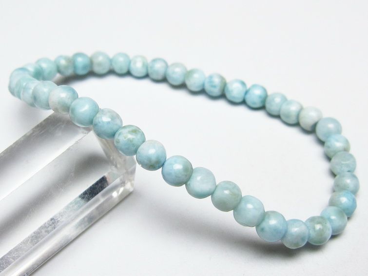 ラリマー ブレスレット 5mm メール便可 一点物 111-50863