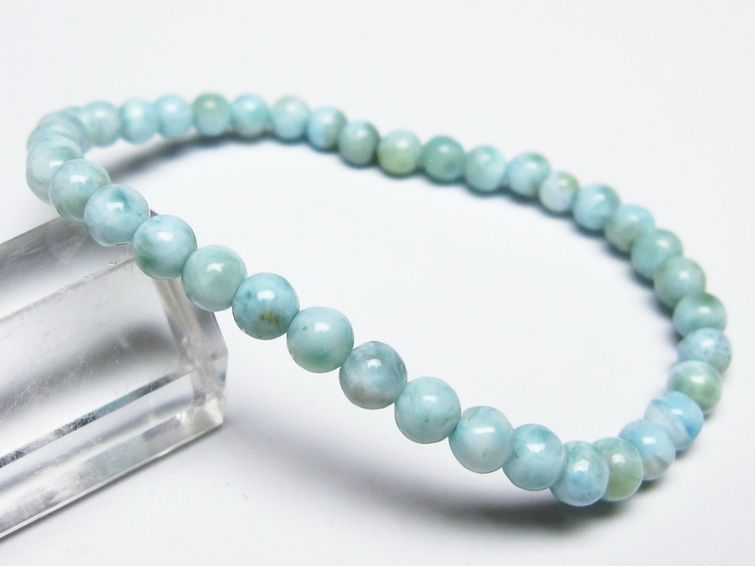 ラリマー ブレスレット 5mm メール便可 一点物 111-50934