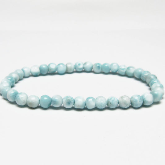ラリマー ブレスレット 5mmメール便可 一点物 111-50996