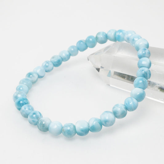 ラリマー ブレスレット 6mm  一点物 111-51032