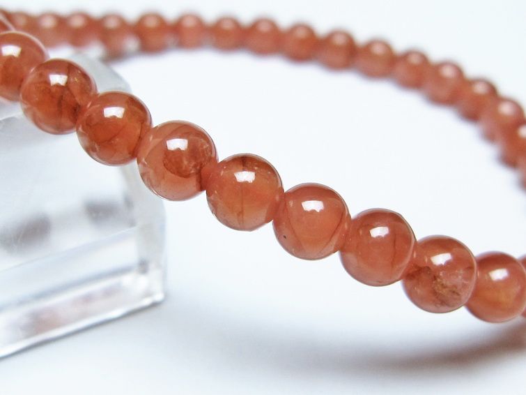 インカローズ ブレスレット 5mm メール便可 一点物 111-51189