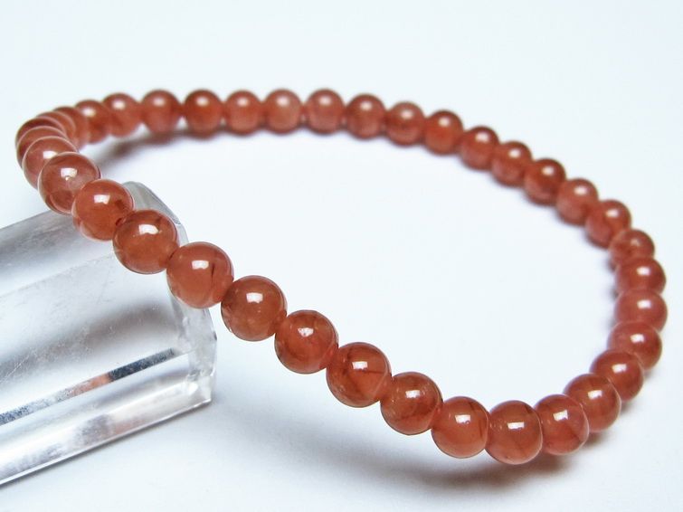 インカローズ ブレスレット 5mm メール便可 一点物 111-51192
