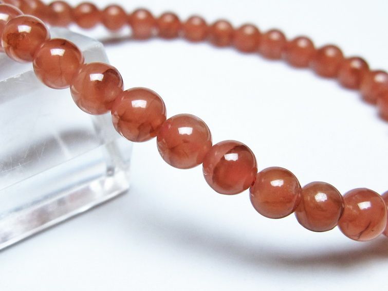 インカローズ ブレスレット 5mm メール便可 一点物 111-51193