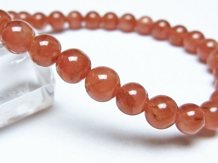 インカローズ ブレスレット 6mm メール便可 一点物 111-51249