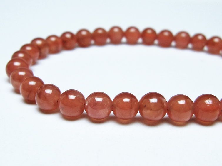 インカローズ ブレスレット 6mm メール便可 一点物 111-51287