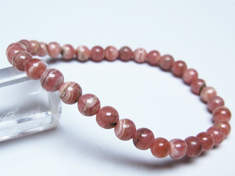 インカローズ ブレスレット 5mm メール便可 一点物 111-51324