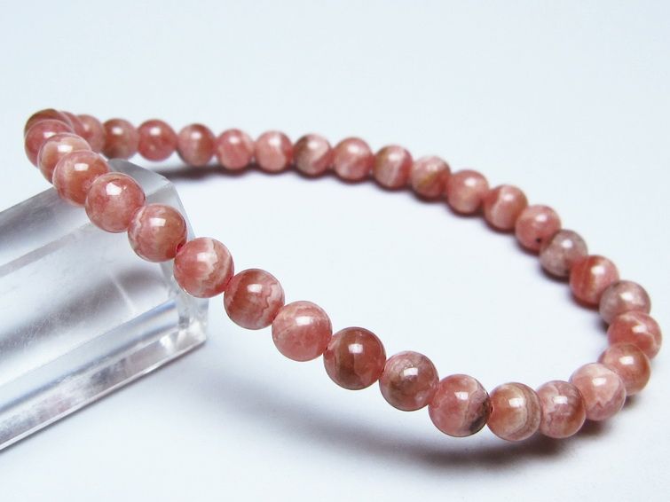 インカローズ ブレスレット 6mm メール便可 一点物 111-51342