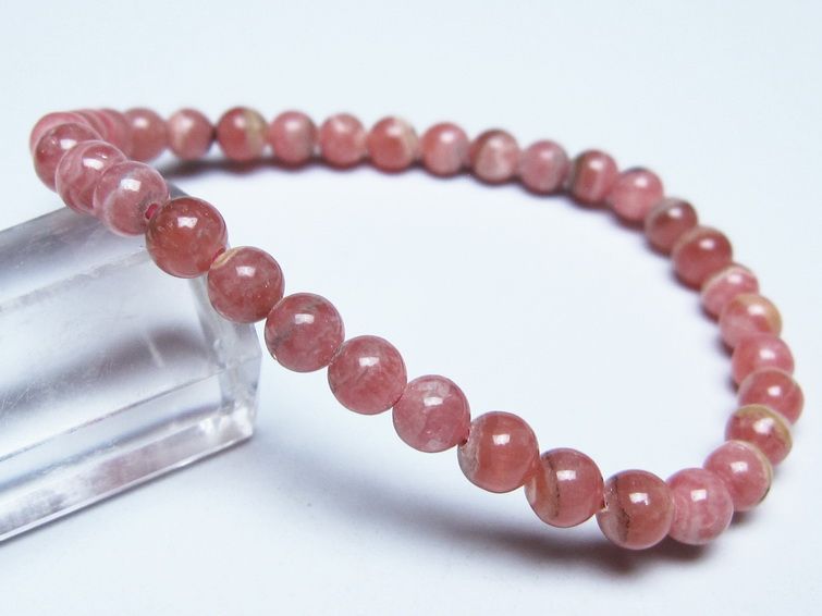 インカローズ ブレスレット 5mm メール便可 一点物 111-51373
