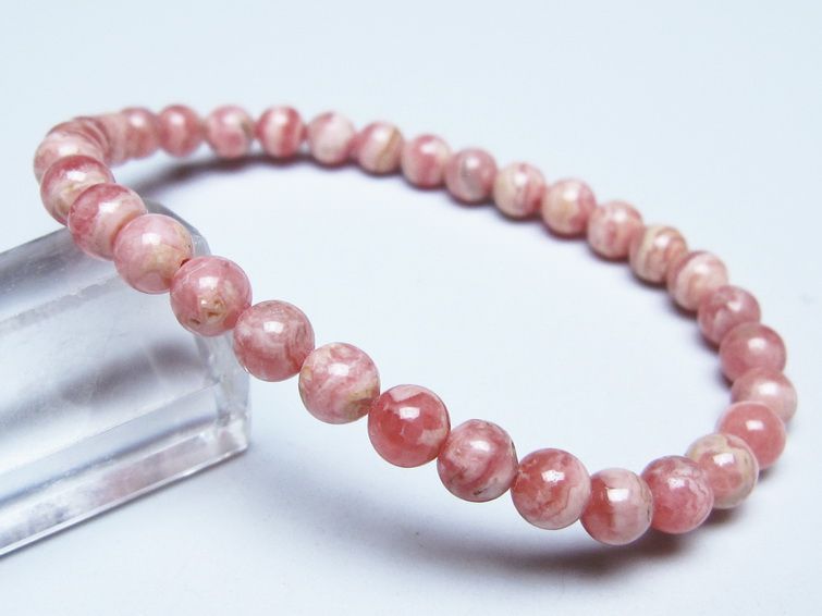 インカローズ ブレスレット 5mm メール便可 一点物 111-51380