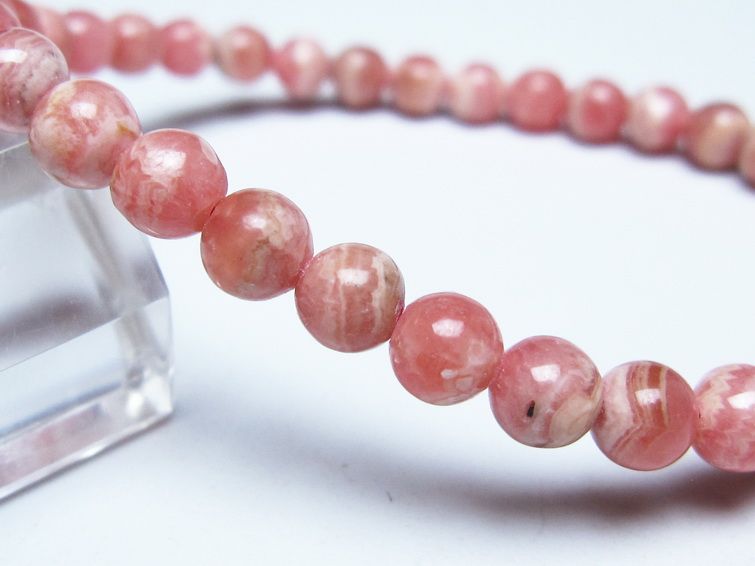 インカローズ ブレスレット 5mm メール便可 一点物 111-51388