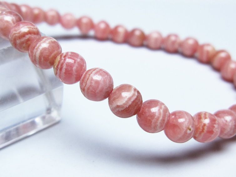 インカローズ ブレスレット 5mm メール便可 一点物 111-51393