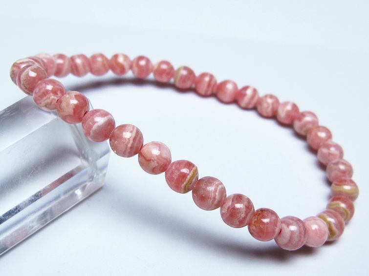 インカローズ ブレスレット 5mm メール便可 一点物 111-51402
