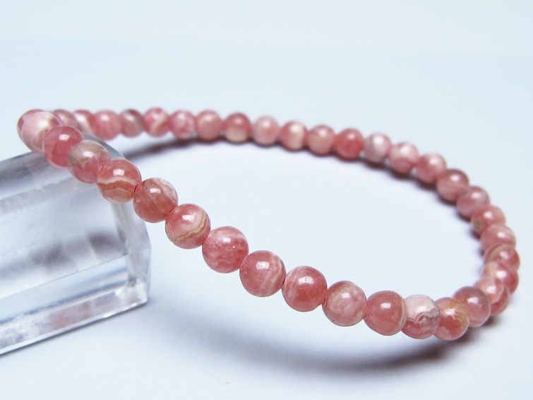 インカローズ ブレスレット 5mm メール便可 一点物 111-51410