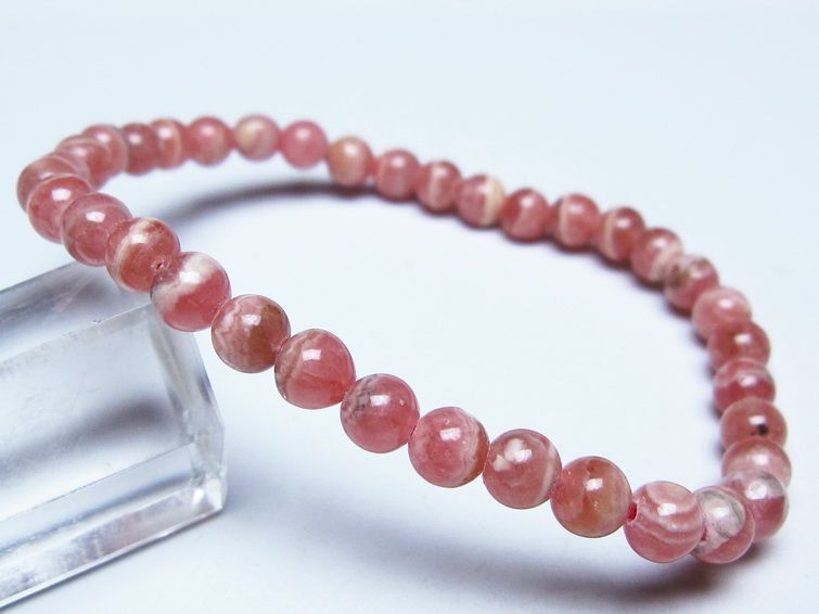 インカローズ ブレスレット 5mm メール便可 一点物 111-51413