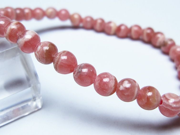 インカローズ ブレスレット 5mm メール便可 一点物 111-51413