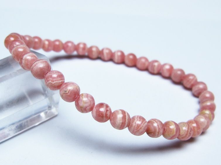 インカローズ ブレスレット 5mm メール便可 一点物 111-51416