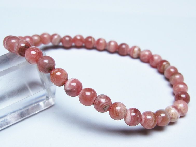 インカローズ ブレスレット 5mm メール便可 一点物 111-51418