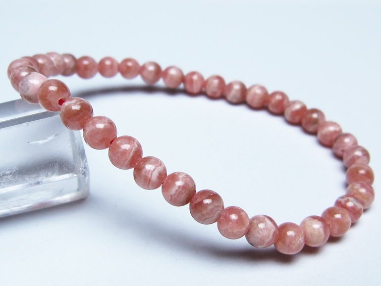 インカローズ ブレスレット 5mm メール便可 一点物 111-51422