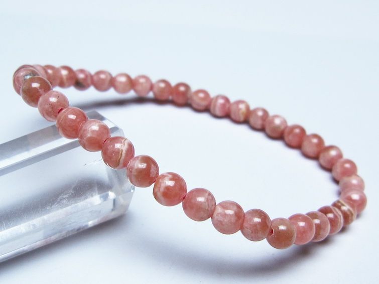 インカローズ ブレスレット 5mm メール便可 一点物 111-51423