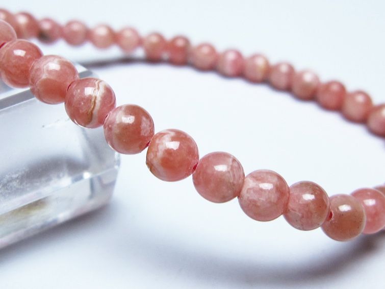 インカローズ ブレスレット 5mm メール便可 一点物 111-51423