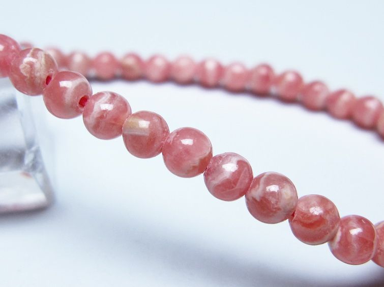 インカローズ ブレスレット 5mm メール便可 一点物 111-51427