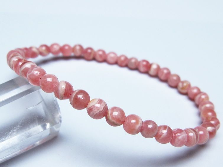 インカローズ ブレスレット 4mm メール便可 一点物 111-51428