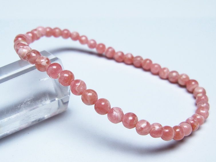 インカローズ ブレスレット 4mm メール便可 一点物 111-51436