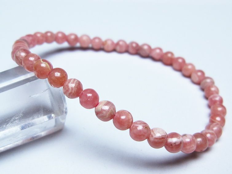 インカローズ ブレスレット 5mm メール便可 一点物 111-51440