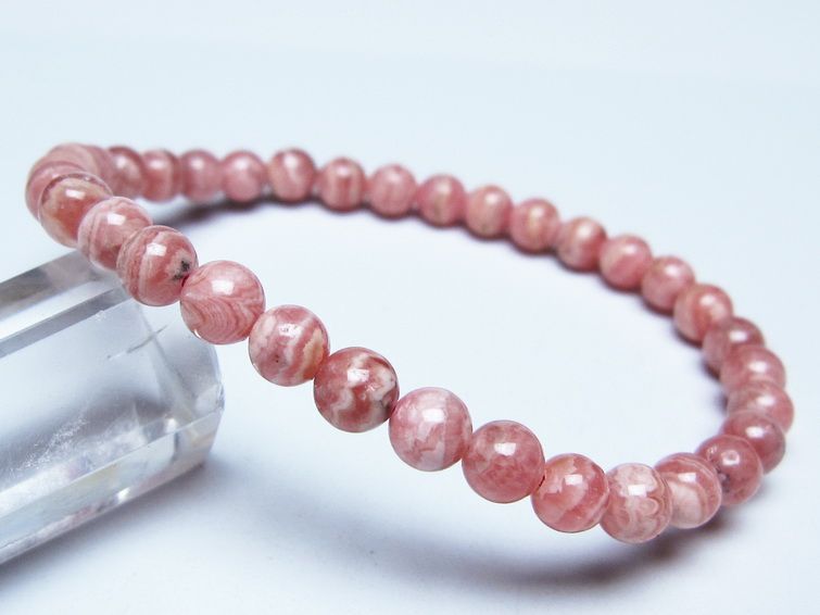 インカローズ ブレスレット 5mm メール便可 一点物 111-51445