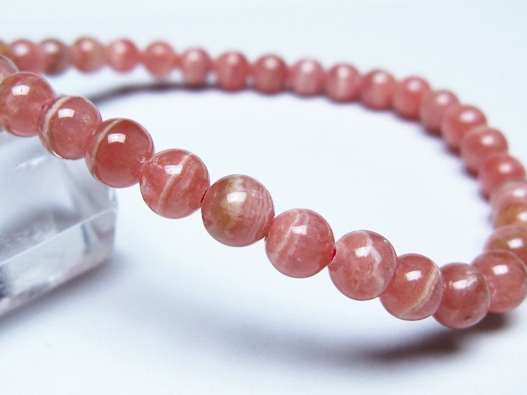インカローズ ブレスレット 5mm メール便可 一点物 111-51446