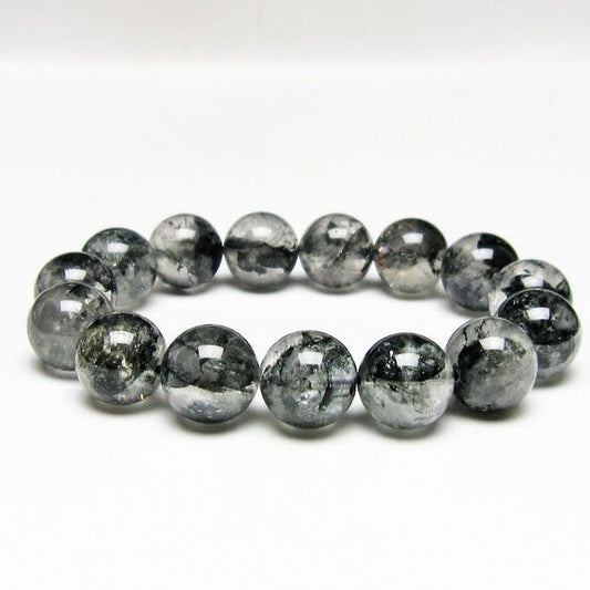 ブラックエレスチャルクォーツ ブレスレット 15mm 一点物 111-54044