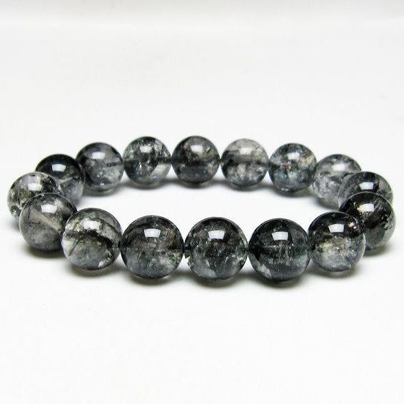 ブラックエレスチャルクォーツ ブレスレット 13mm 一点物 111-54098