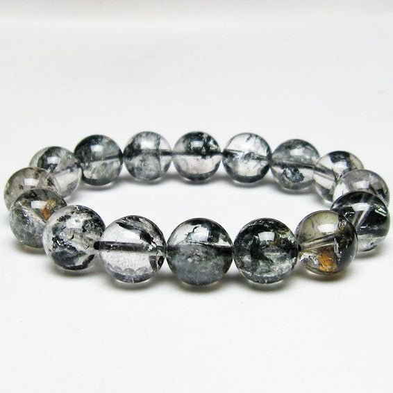 ブラックエレスチャルクォーツ ブレスレット 13mm 一点物 111-54099