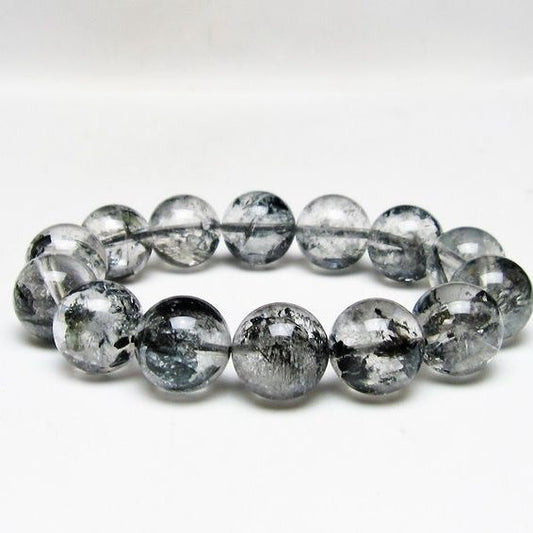 ブラックエレスチャルクォーツ ブレスレット 16mm 一点物 111-54111