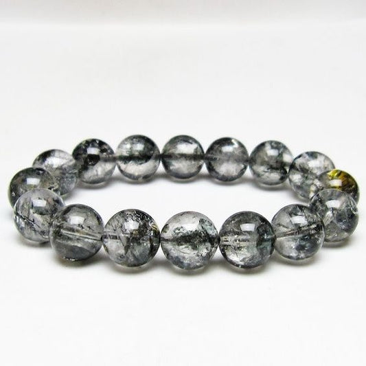 ブラックエレスチャルクォーツ ブレスレット 13mm 一点物 111-54124