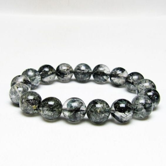 ブラックエレスチャルクォーツ ブレスレット 12mm 一点物 111-54126