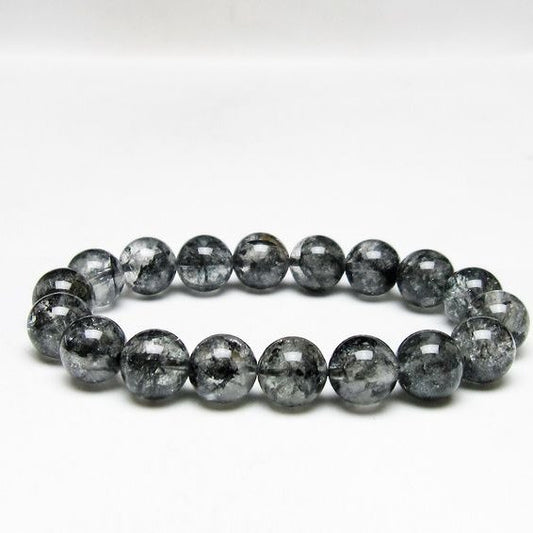 ブラックエレスチャルクォーツ ブレスレット 11mm メール便可 一点物 111-54128