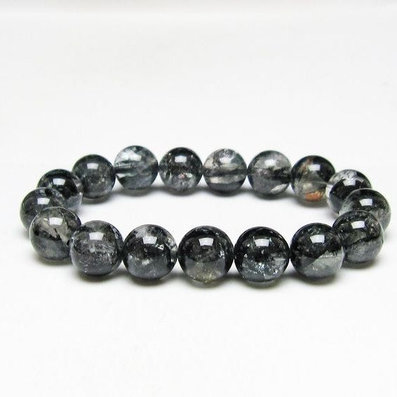 ブラックエレスチャルクォーツ ブレスレット 12mm 一点物 111-54151