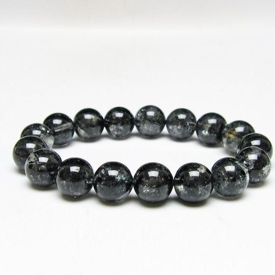ブラックエレスチャルクォーツ ブレスレット 12mm 一点物 111-54152