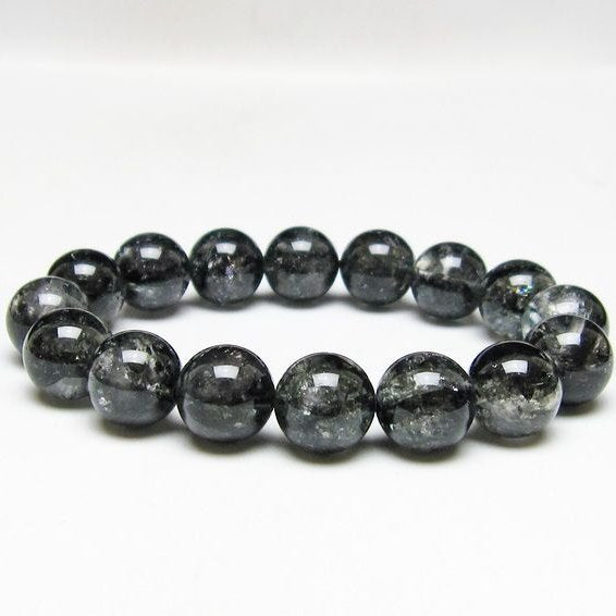 ブラックエレスチャルクォーツ ブレスレット 13mm 一点物 111-54155