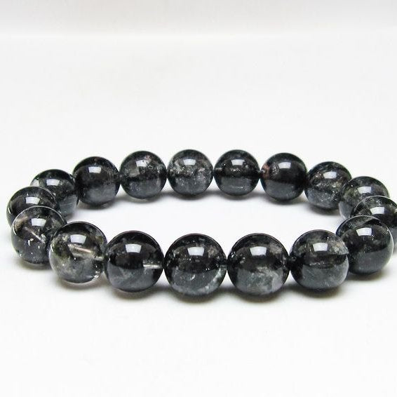 ブラックエレスチャルクォーツ ブレスレット 12mm 一点物 111-54177