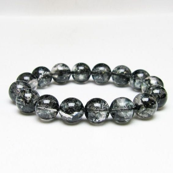 ブラックエレスチャルクォーツ ブレスレット 13mm 一点物 111-54181