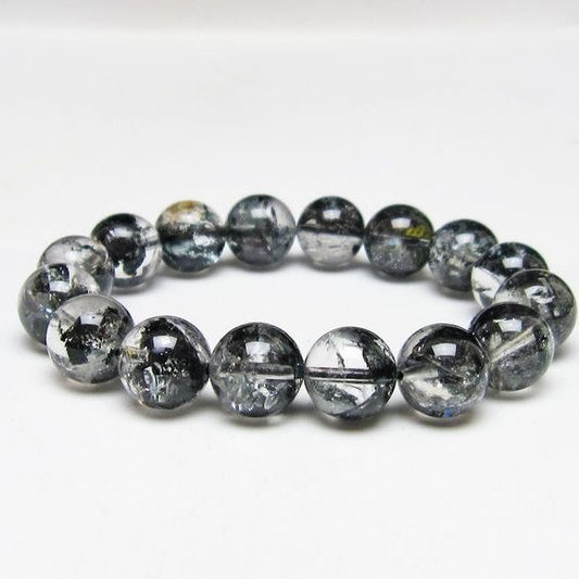 ブラックエレスチャルクォーツ ブレスレット 13mm 一点物 111-54182