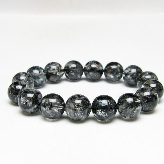 ブラックエレスチャルクォーツ ブレスレット 13mm 一点物 111-54183