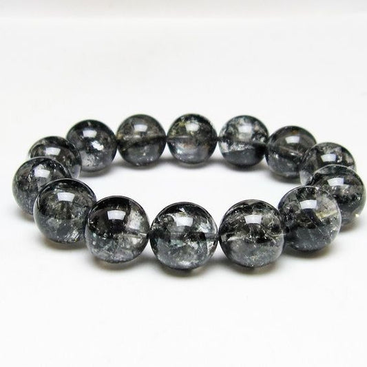 ブラックエレスチャルクォーツ ブレスレット 16mm 一点物 111-54189